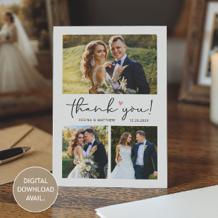 [Digital Available] Wedding Photo Thank You Card