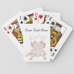 Digital Axolotl Illustration, Cute Animal Playing Cards at Zazzle