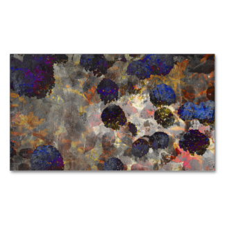 Digital background art of floral / flower pattern business card magnet