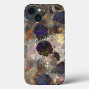 Digital background art of floral / flower pattern iPhone 13 case