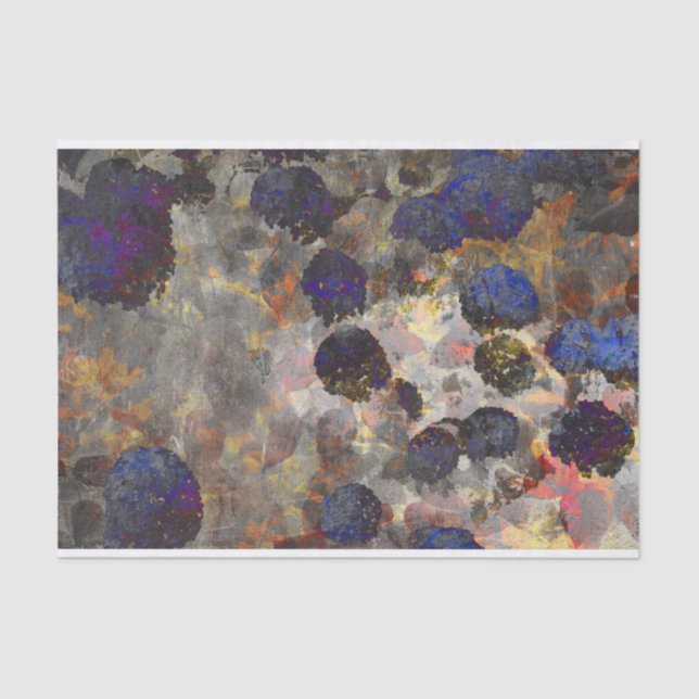 Digital background art of floral / flower pattern tissue paper (Front)