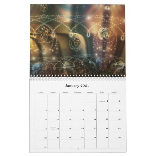 Digital Baroque 2021 Fractal Calendar