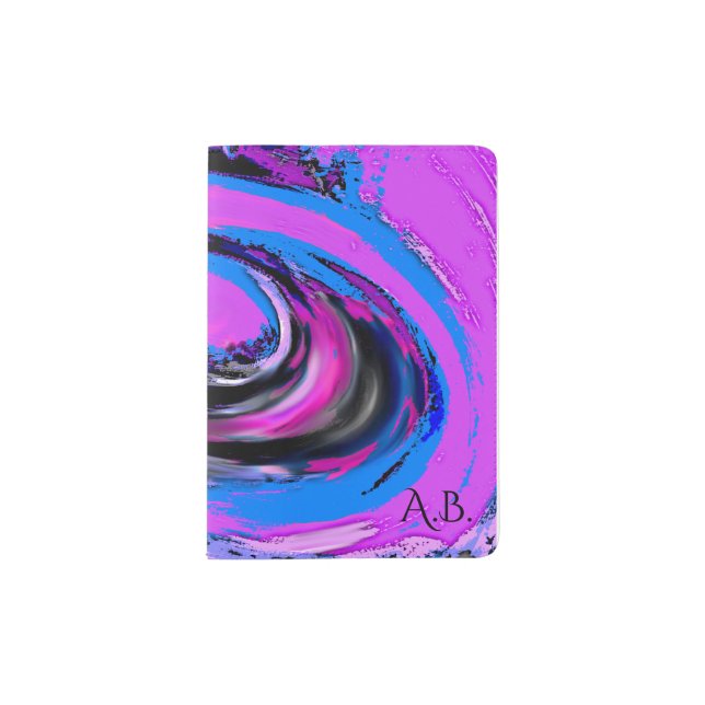 Digital Big Wave Passport Holder (Front)