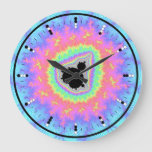 Digital (Binary) Analog Clock w Mandelbrot Fractal