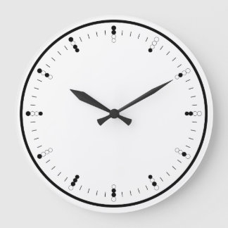 Digital (Binary) Analog Wall Clock
