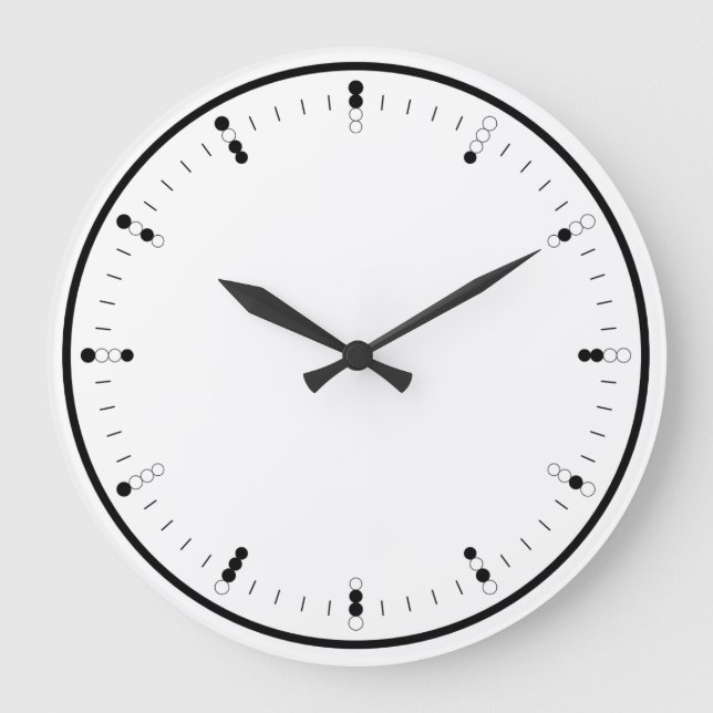 Digital (Binary) Analog Wall Clock (Front)