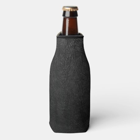 Digital Black Leather Bottle Cooler