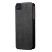 Digital Black Leather Case-Mate iPhone Case (Back Left)
