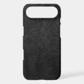 Digital Black Leather Case-Mate iPhone Case (Back)