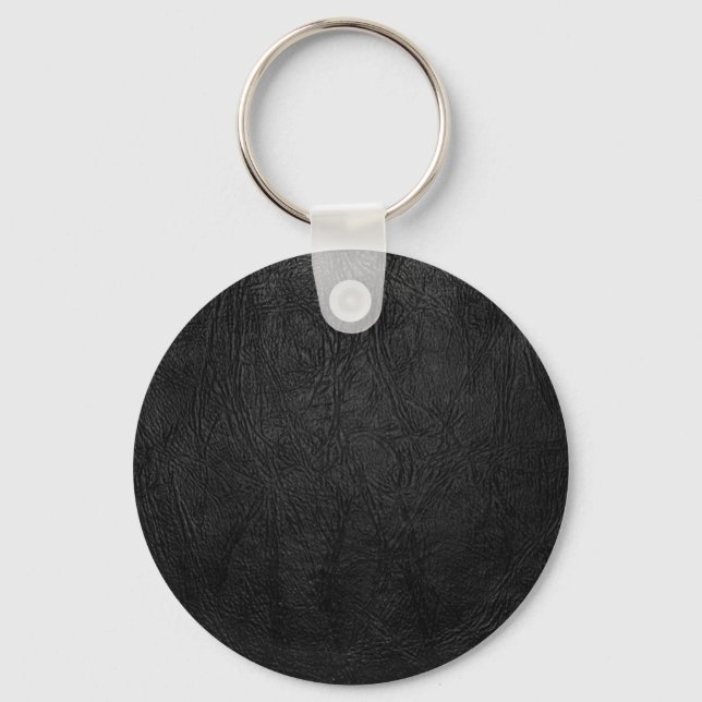 Digital Black Leather Keychain (Front)