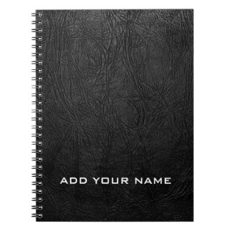 Digital Black Leather Notebook