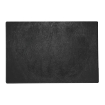 Digital Black Leather Placemat at Zazzle