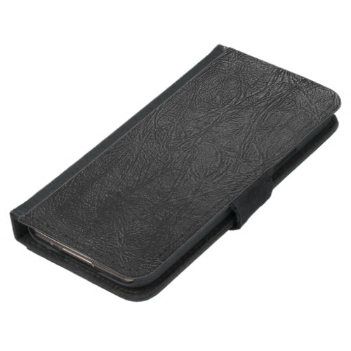 Digital Black Leather Samsung Galaxy S5 Wallet Case