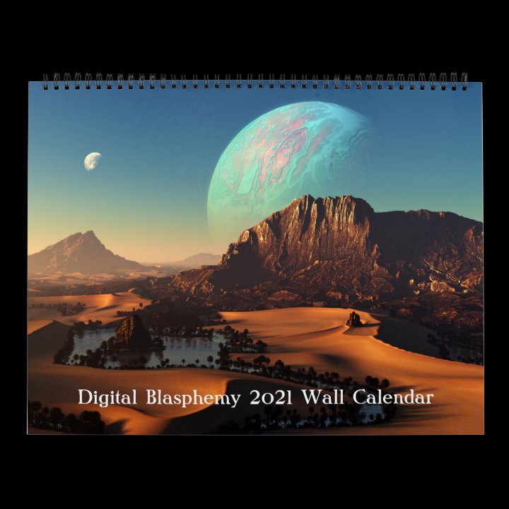 Digital Blasphemy 2021 Wall Calendar