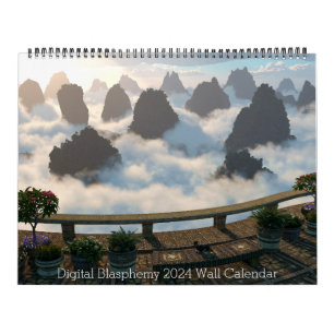 Digital Blasphemy 2024 Wall Calendar