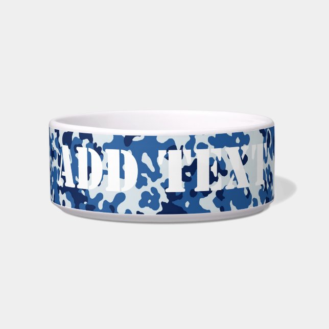 Digital Blue Military Pattern Bowl (Front)
