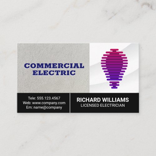 Digital Bulb  Power Energy Business Card