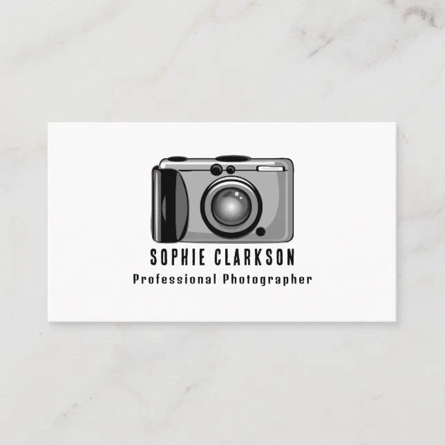 Digital Camera Icon, Photographer, Photography Business Card | Zazzle