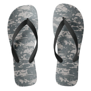 Digital Camo Flip Flops