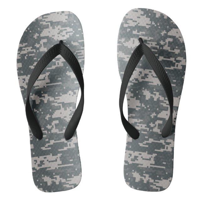 Digital Camo Flip Flops (Footbed)