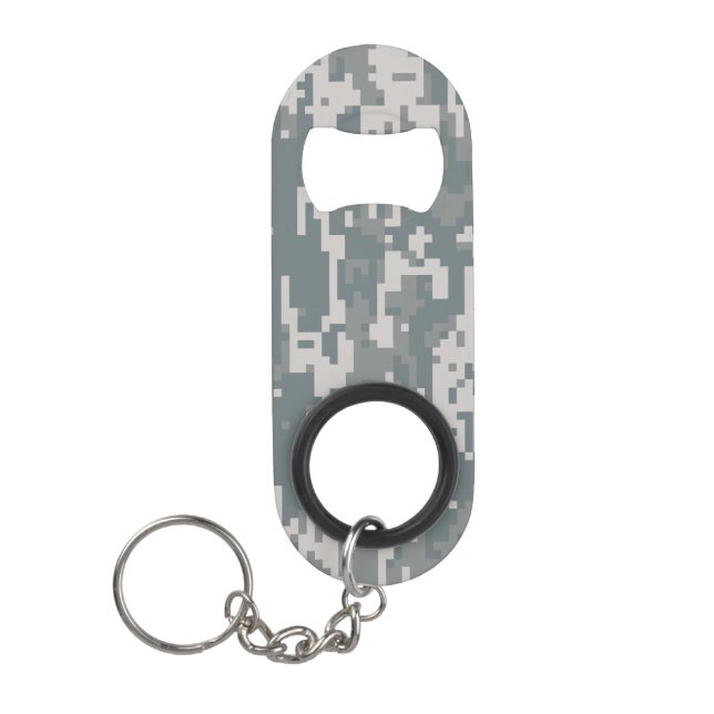Digital Camo Keychain Bottle Opener (Front)