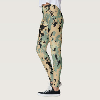 Digital Camo – Large camo pattern Leggings