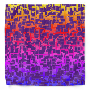 Digital Camo Rainbow Colorful Pattern Bandana