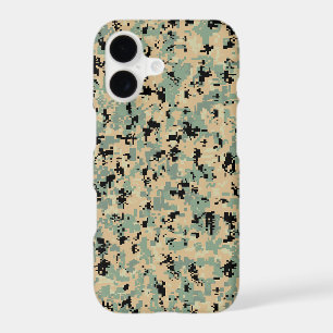 Digital Camo – Tan-Green SM camo pattern iPhone 17 Case
