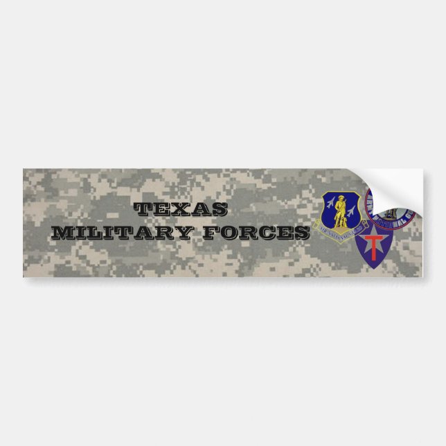 digital camo - TXSG -TX military forces Bumper Sticker (Front)