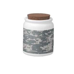 Digital Camouflage Candy Jar