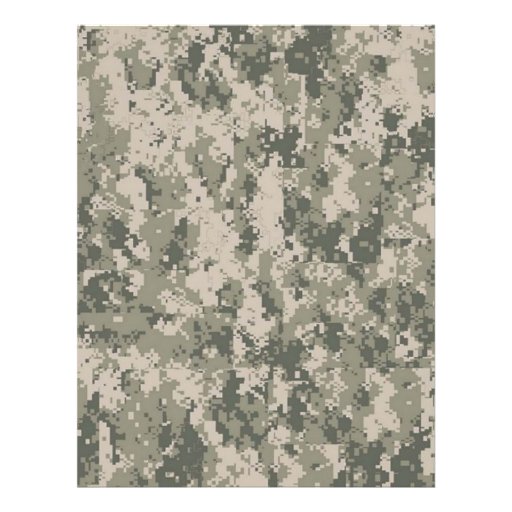 digital camouflage letterhead template | Zazzle