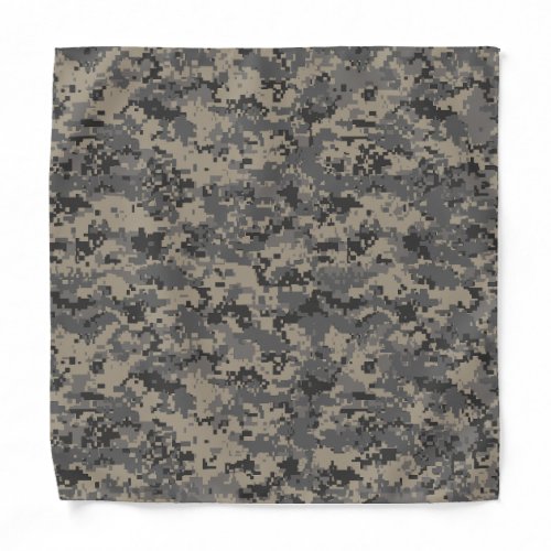 Digital camouflage military army pixel camo print bandana
