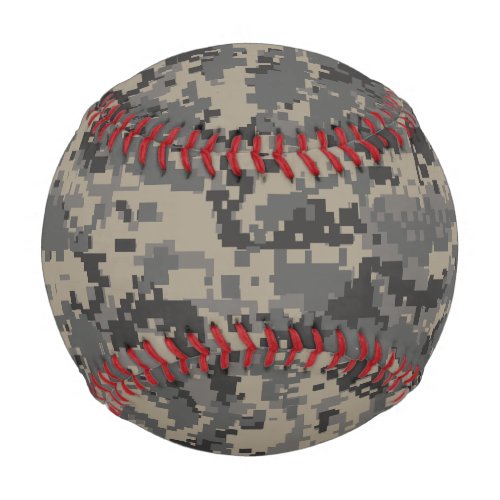 Digital camouflage military army pixel camo print baseball
