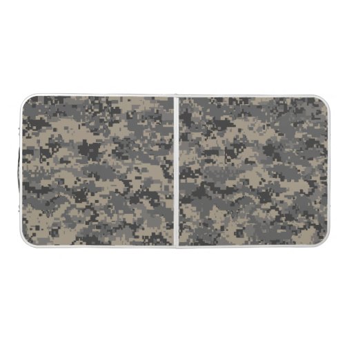 Digital camouflage military army pixel camo print beer pong table