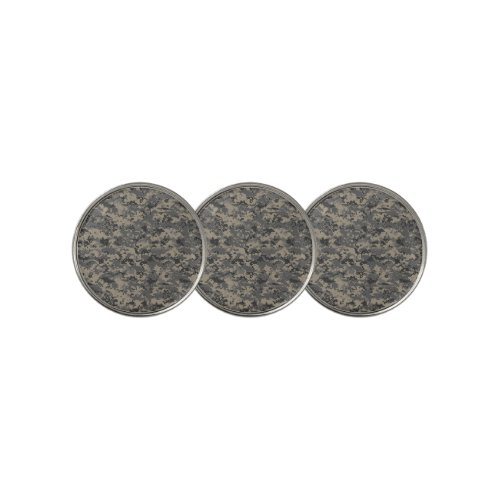 Digital camouflage military army pixel camo print golf ball marker