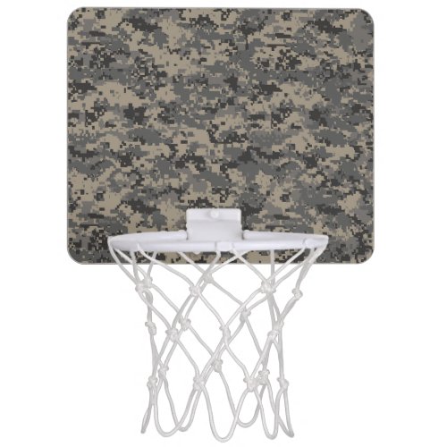 Digital camouflage military army pixel camo print mini basketball hoop