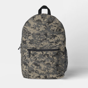 Digital camouflage military army pixel camo print printed backpack