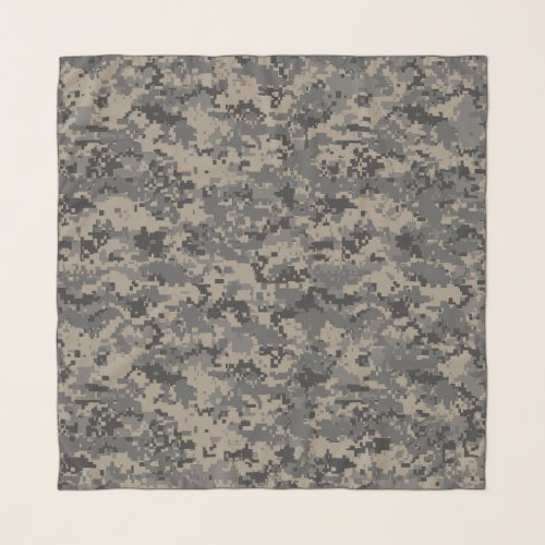 Digital camouflage military army pixel camo print scarf