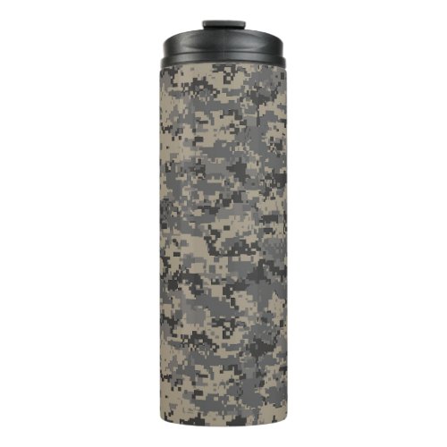 Digital camouflage military army pixel camo print thermal tumbler