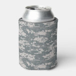 Digital Camouflage Pattern Can Cooler