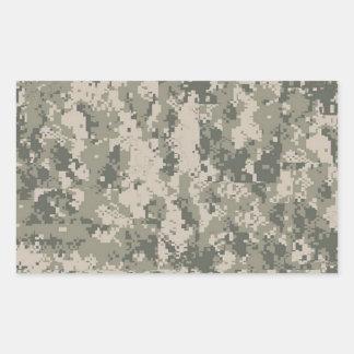 digital camouflage rectangular sticker