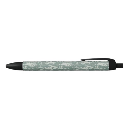 Digital Camouflage Woodland Black Ink Pen