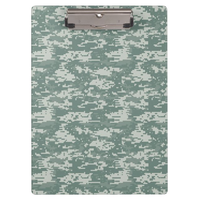 Digital Camouflage Woodland Clipboard (Front)