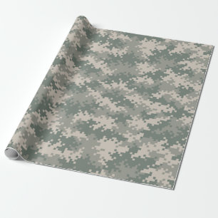 Digital Camouflage Wrapping Paper