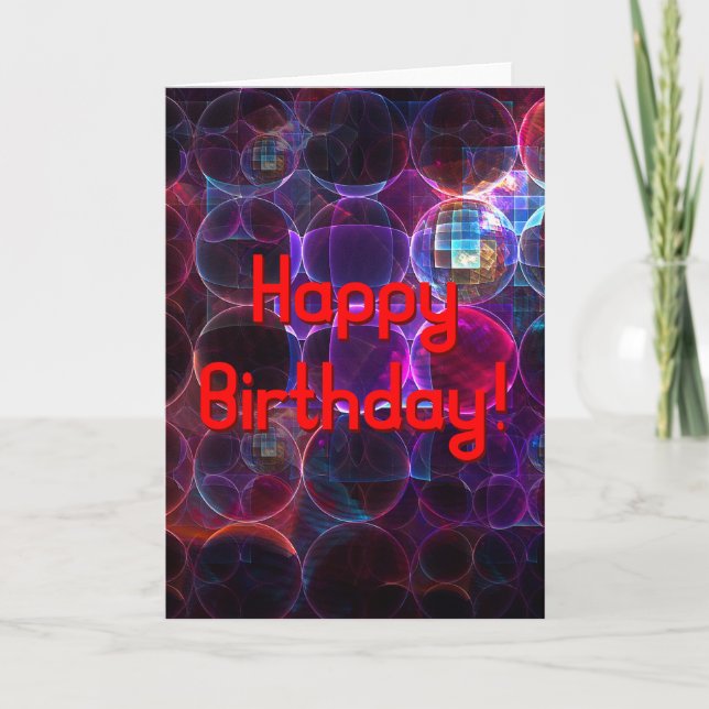 Digital Cavitation Birthday Card (Front)