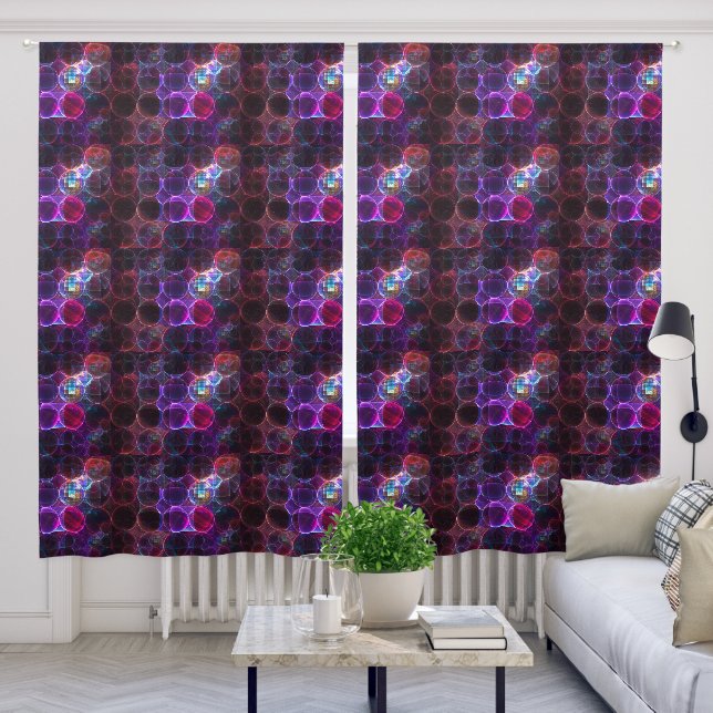 Digital Cavitation Blackout Curtains (Living Room)