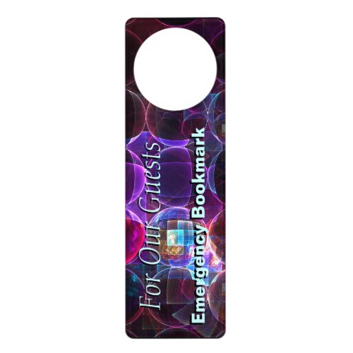 Digital Cavitation Emergency Bookmark Door Hanger