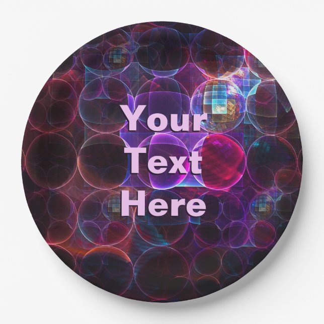 Digital Cavitation Paper Plates (Front)