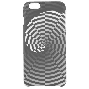 Digital Checker Yin Yang by Kenneth Yoncich Clear iPhone 6 Plus Case