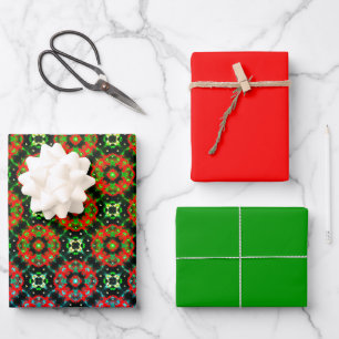 Digital Christmas Dots Design 1 Wrapping Paper Sheets